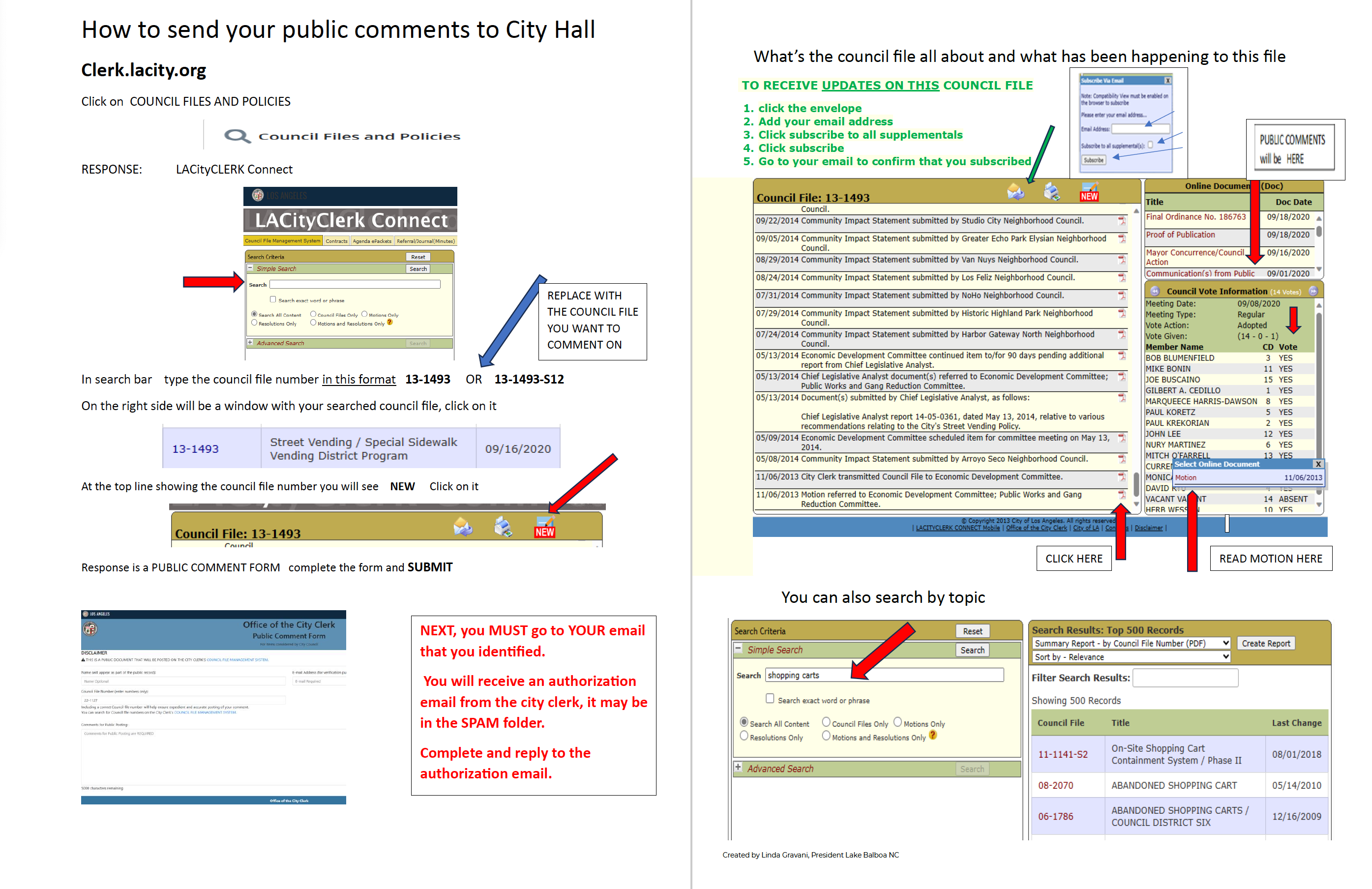 How To Submit Public Comments to the City
