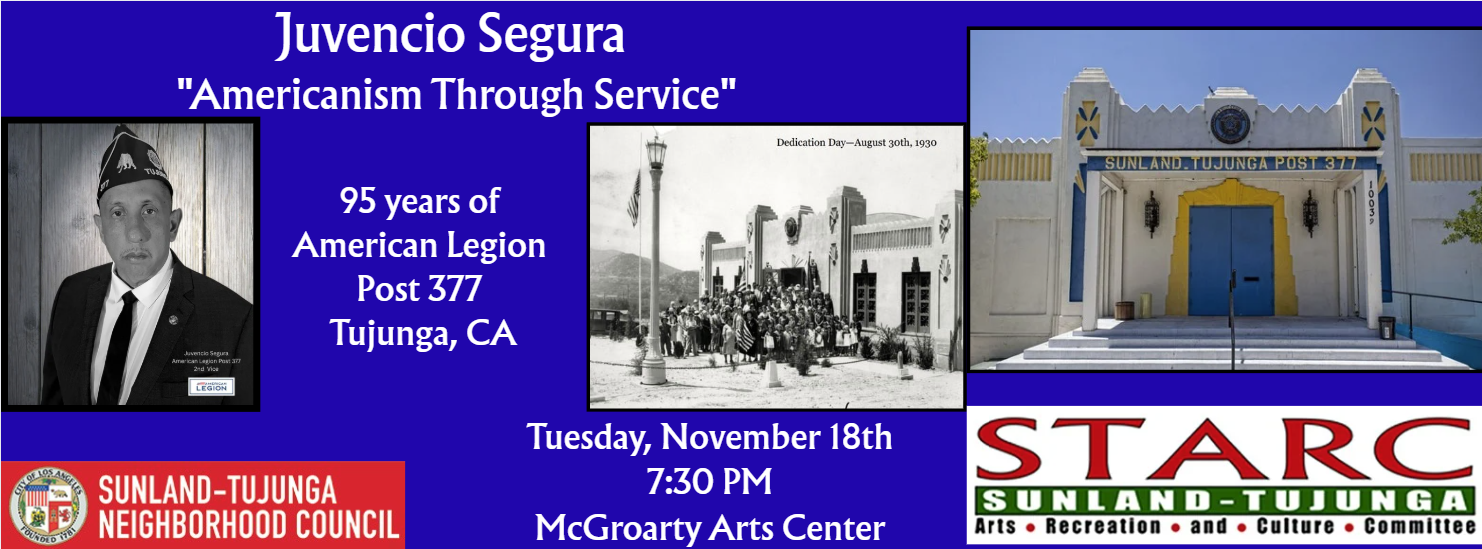 STARC Meeting tomorrow @ McGroarty Arts Center