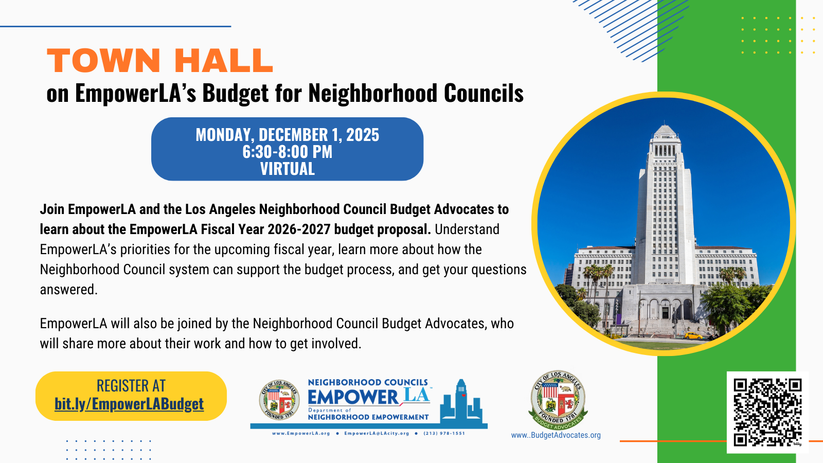 Neighborhood Empowerment Budget Town Hall 12-1-25
